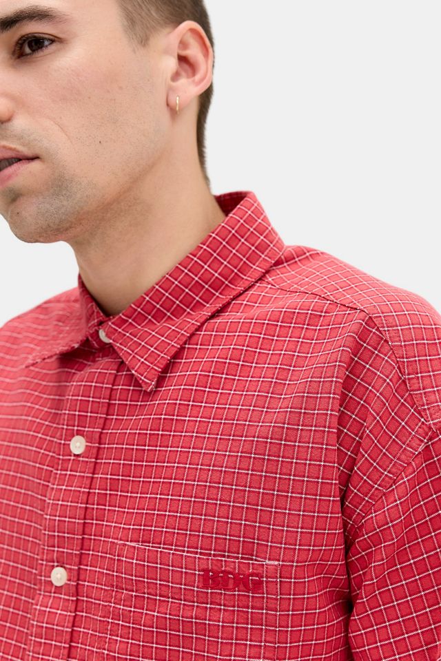 Chemise à manches courtes à carreaux Arlo rouge BDG #2