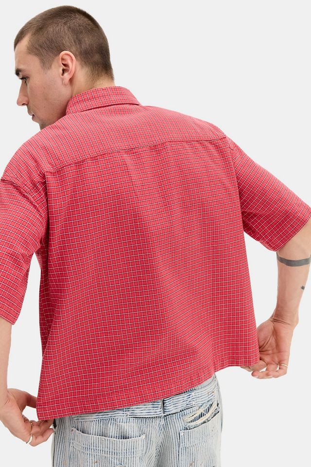 Chemise à manches courtes à carreaux Arlo rouge BDG #3