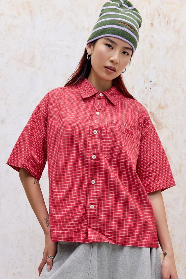 Chemise à manches courtes à carreaux Arlo rouge BDG #4