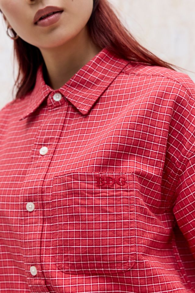 Chemise à manches courtes à carreaux Arlo rouge BDG #6