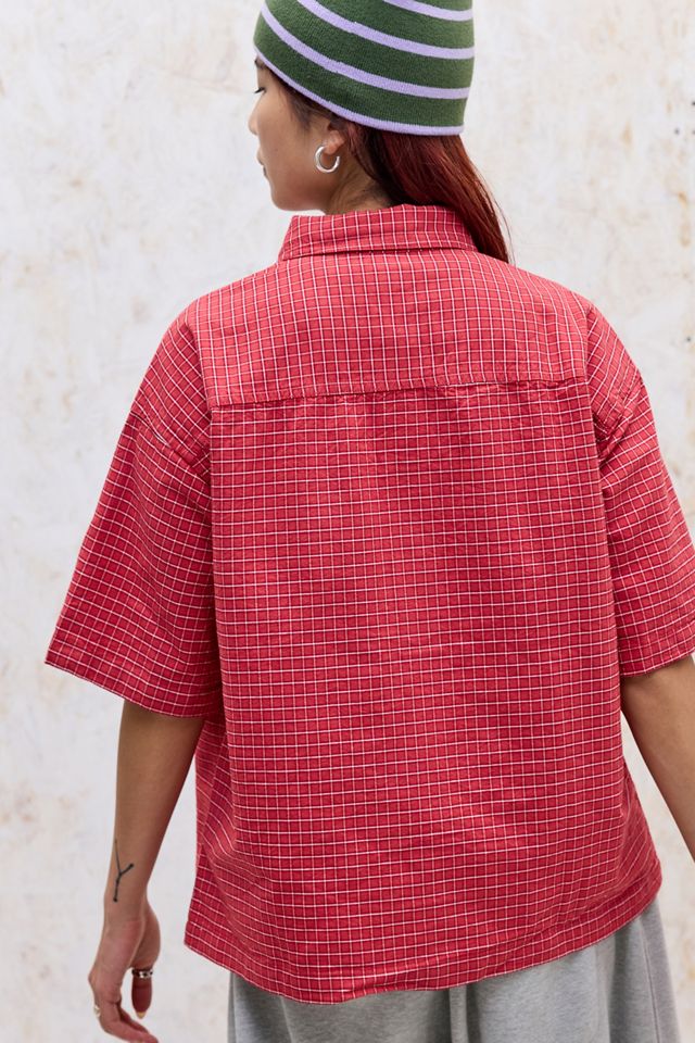Chemise à manches courtes à carreaux Arlo rouge BDG #7