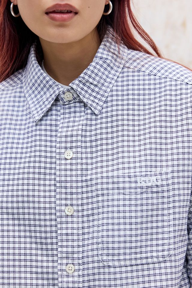 Chemise à manches courtes à carreaux Arlo BDG en ivoire #6