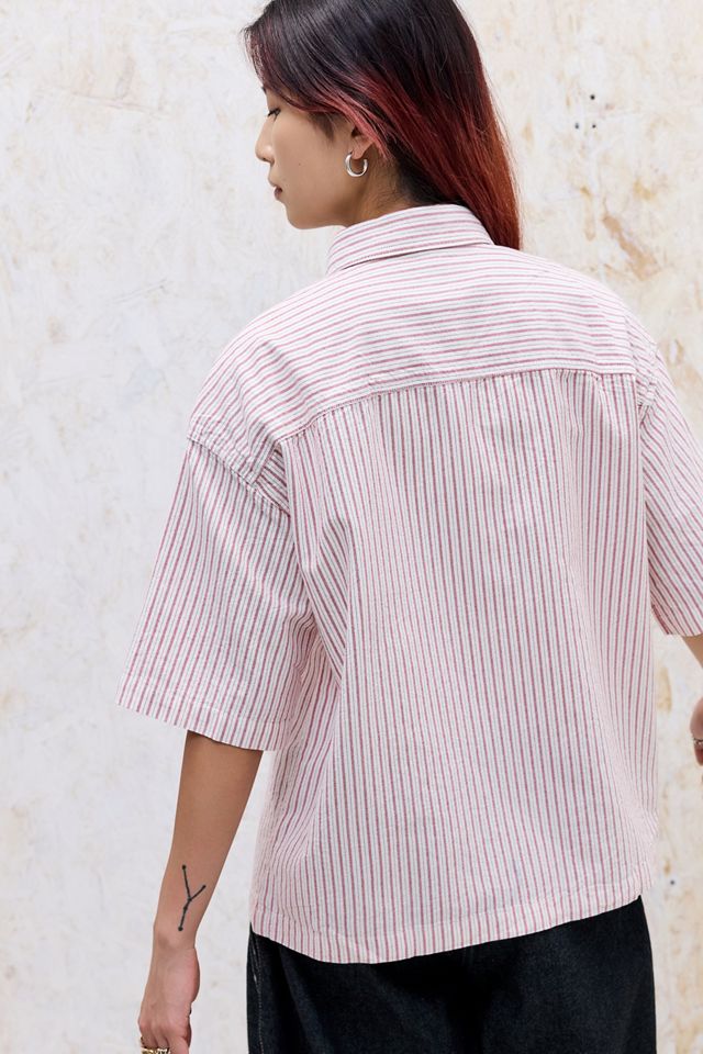 Camisa de Mecánico Arlo Blanca y Roja BDG #7