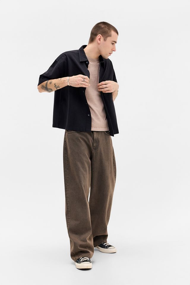 Camicia Arlo Nera Tinta Unita BDG #1