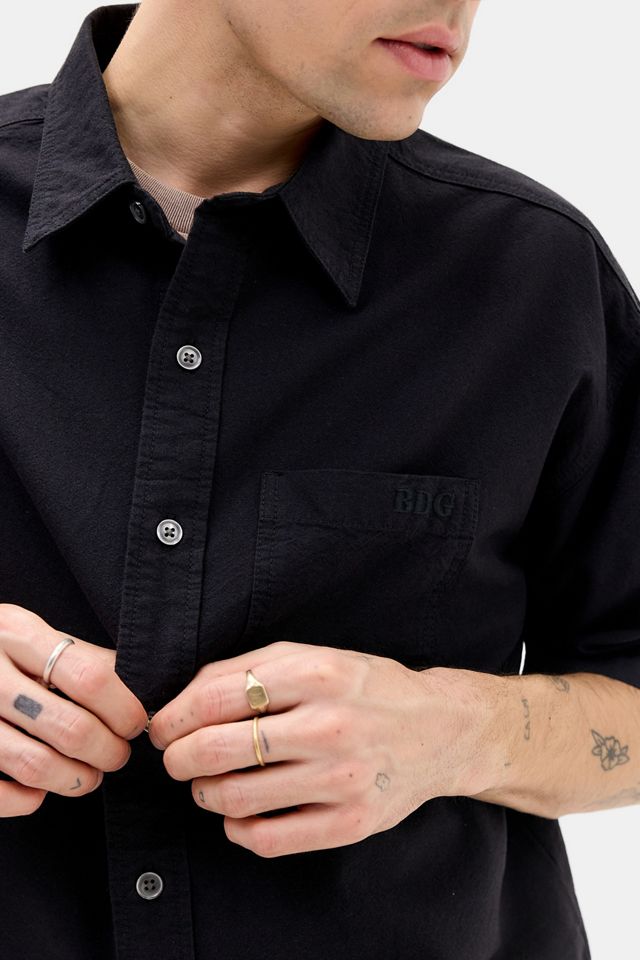 Camicia Arlo Nera Tinta Unita BDG #2