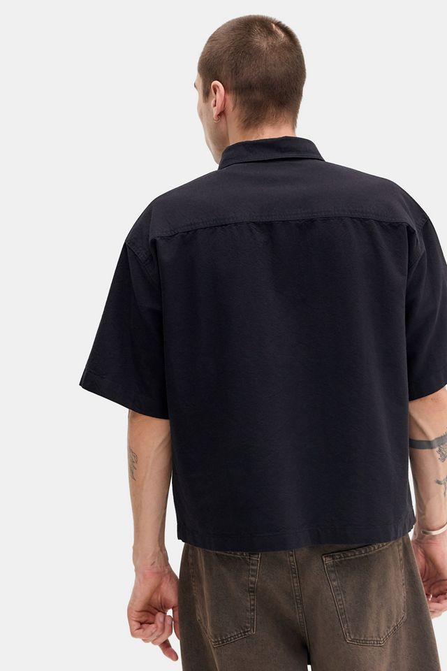 Camicia Arlo Nera Tinta Unita BDG #3