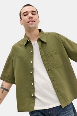 Camisa Arlo Verde Oliva Sólido BDG