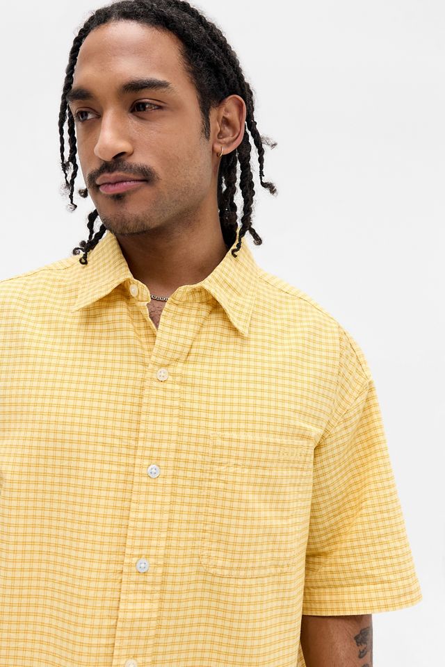 Chemise à manches courtes BDG Yellow Arlo à carreaux #4