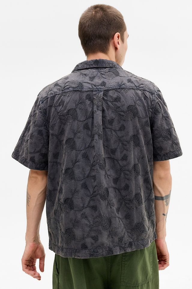 Camisa Bordada con Lavado Ácido Negro Ayker #3