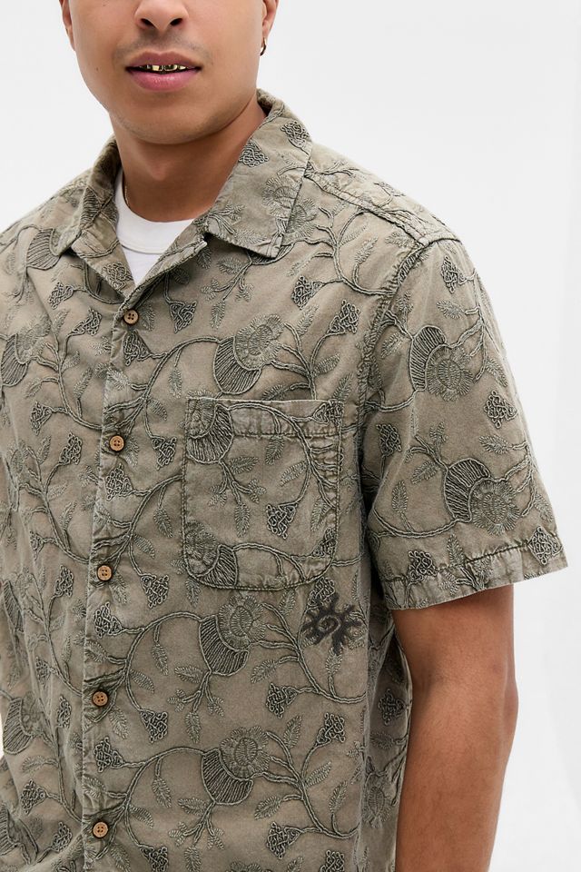 Ayker Khaki Acid Broderie Shirt #1