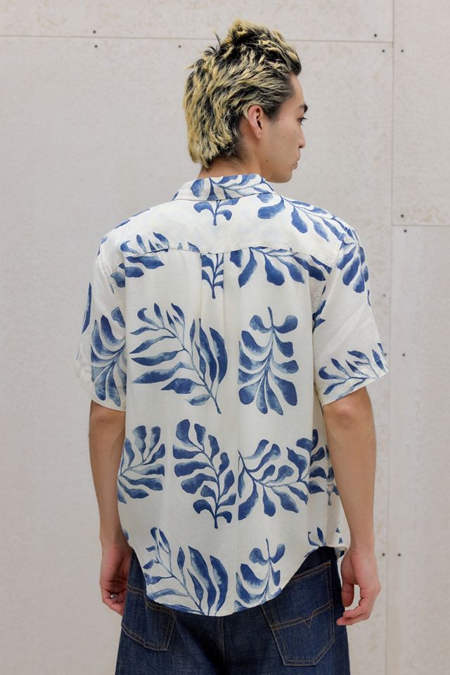 Chemise décontractée à manches courtes imprimé palmier BDG #3