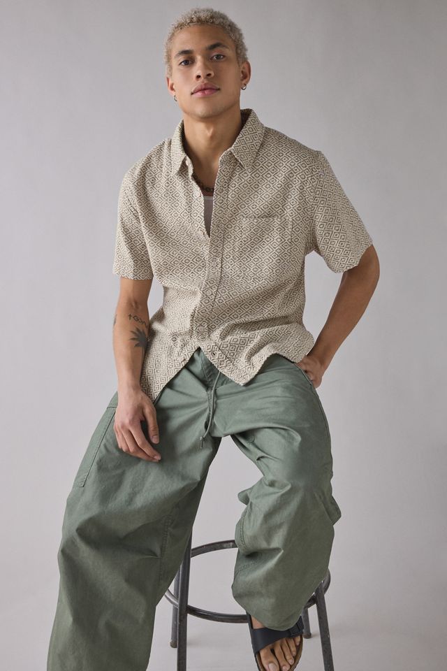 Chemise géométrique ample à manches courtes BDG #2