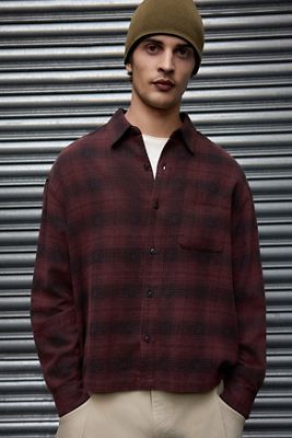 Archivis Burgunday Shadow Long Sleeve Shirt
