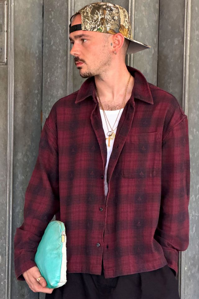 Archivis Burgunday Shadow Long Sleeve Shirt #2