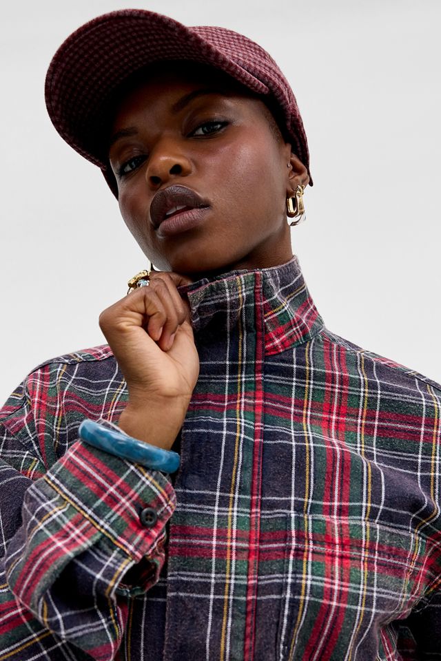 Archivis Marineblaue Tartan-Trainingsjacke #4