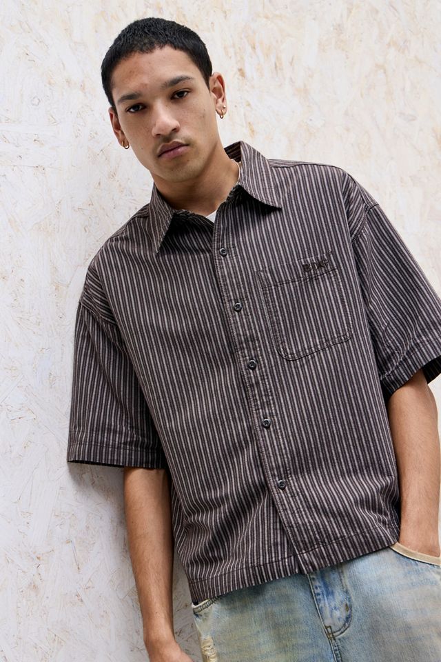 BDG Brown Stripe Arlo Shirt #2