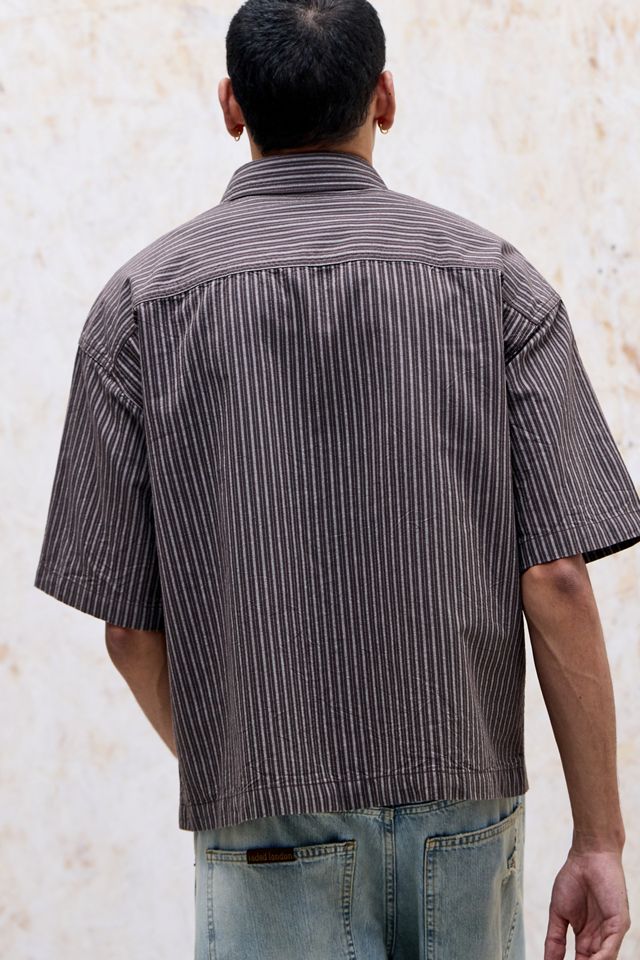 BDG Brown Stripe Arlo Shirt #4