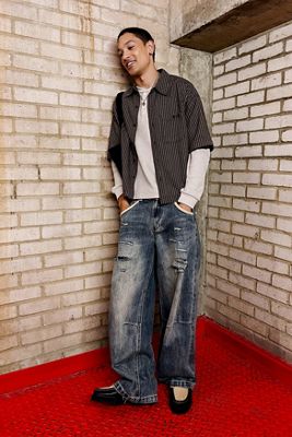 BDG Brown Stripe Arlo Shirt