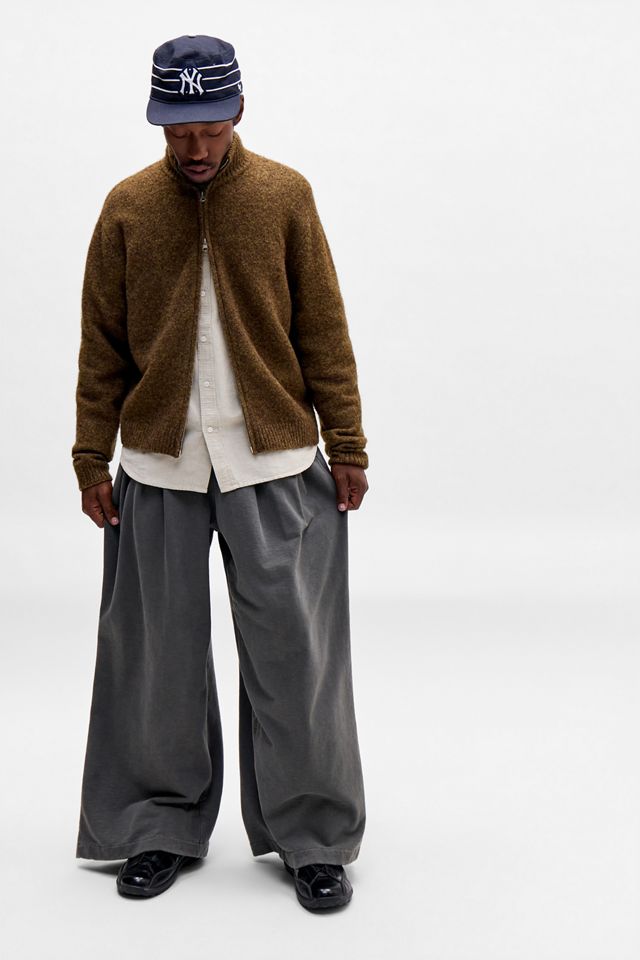UO Taupe Long Sleeve Relaxed Oxford Shirt #1
