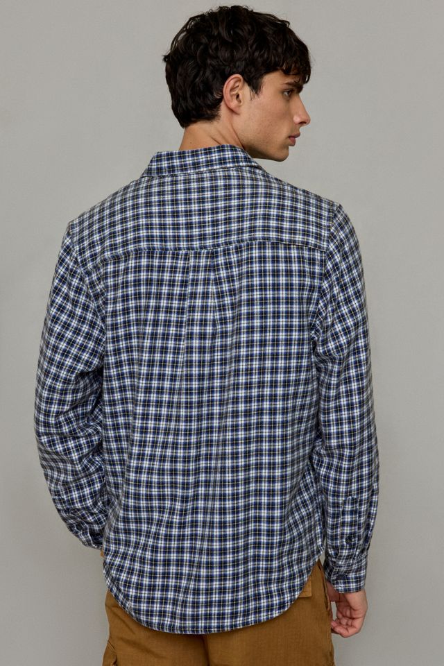 BDG Marineblaues Baggy Kariertes Flanellhemd #2