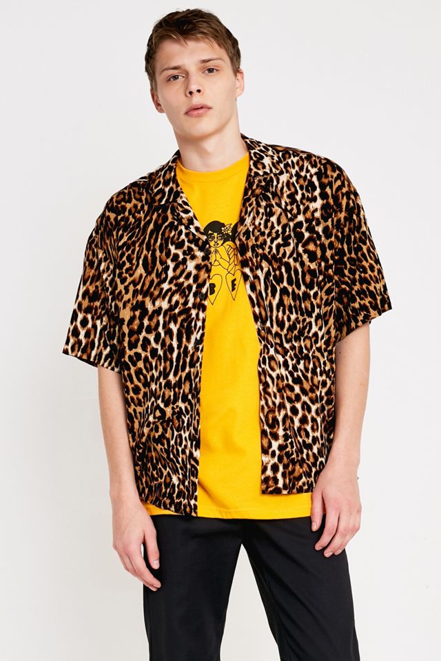 UO Leopard Print Short-Sleeve Shirt #2