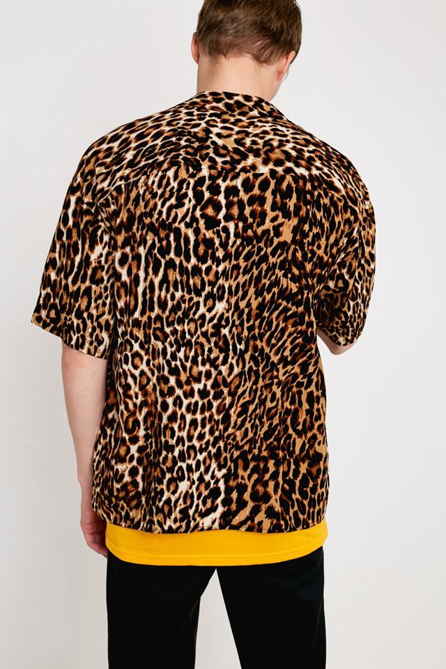 UO Leopard Print Short-Sleeve Shirt #4
