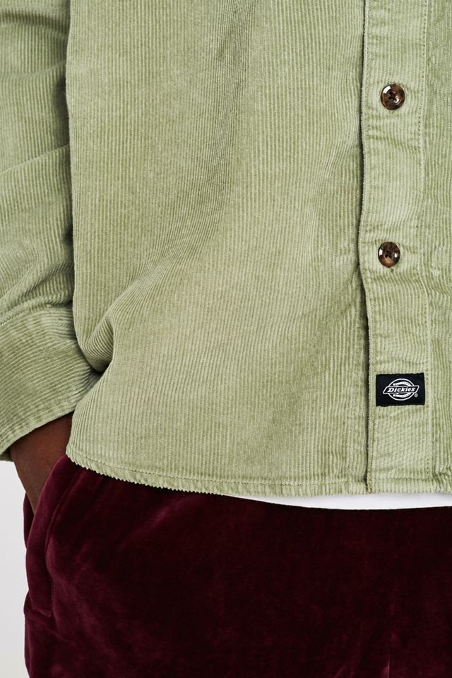 Dickies Arthurdale Oil Green Corduroy Shirt #3