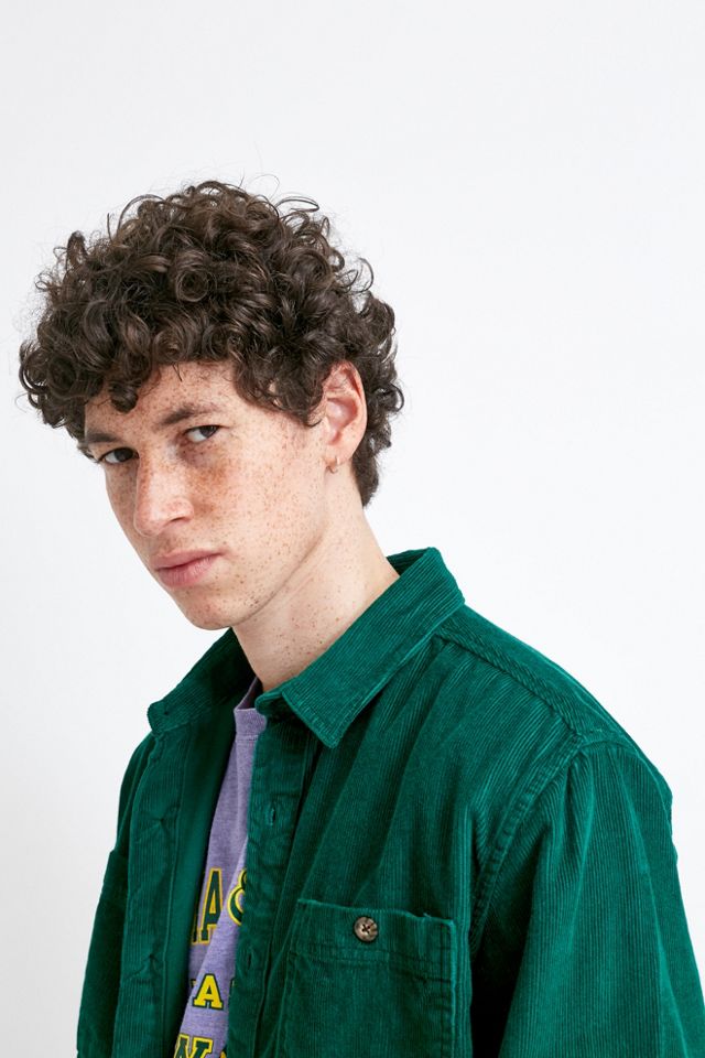 Dickies Arthurdale Scout Camisa verde de pana de manga larga #2