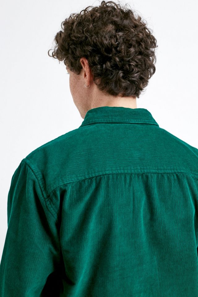 Dickies Arthurdale Scout Camisa verde de pana de manga larga #3