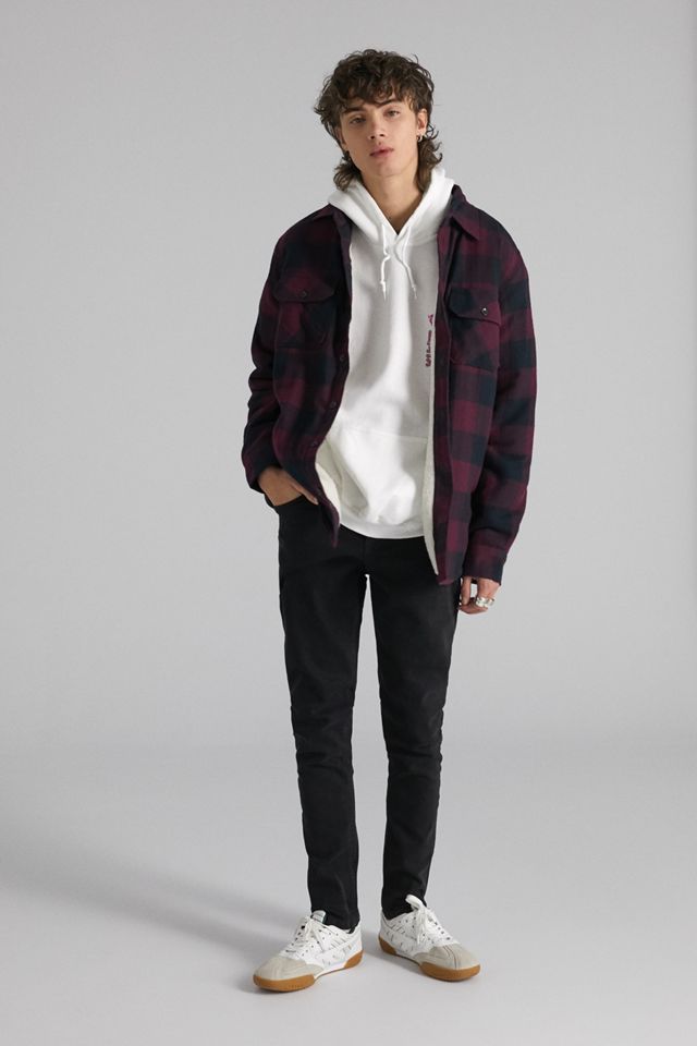 Dickies Lansdale Maroon Checked Shirt Jacket #2