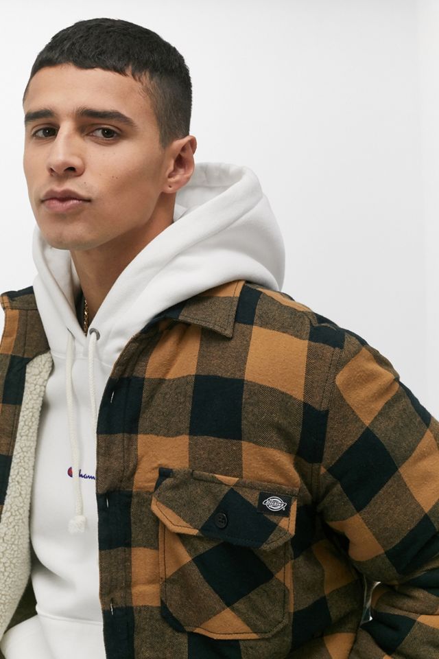 Veste chemise à carreaux marron Lansdale Dickies Urban Outfitters FR