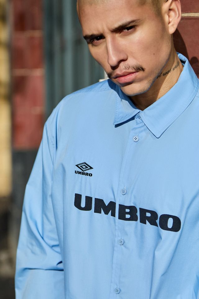 Umbro UO Esclusiva Camicia Oxford Logo Blu #2