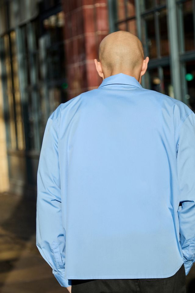 Umbro UO Esclusiva Camicia Oxford Logo Blu #3