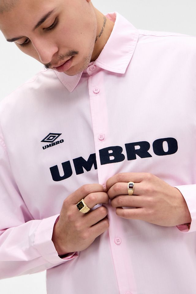 Camicia Oxford Umbro UO Esclusiva con Logo Rosa #1