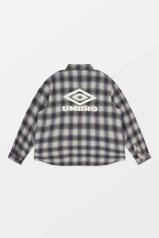Umbro UO Exklusives Blaues Kariertes Hemd #5