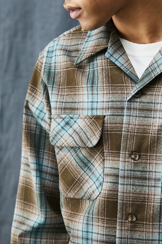 Pendleton Brown & Blue Wool Board Shirt #2