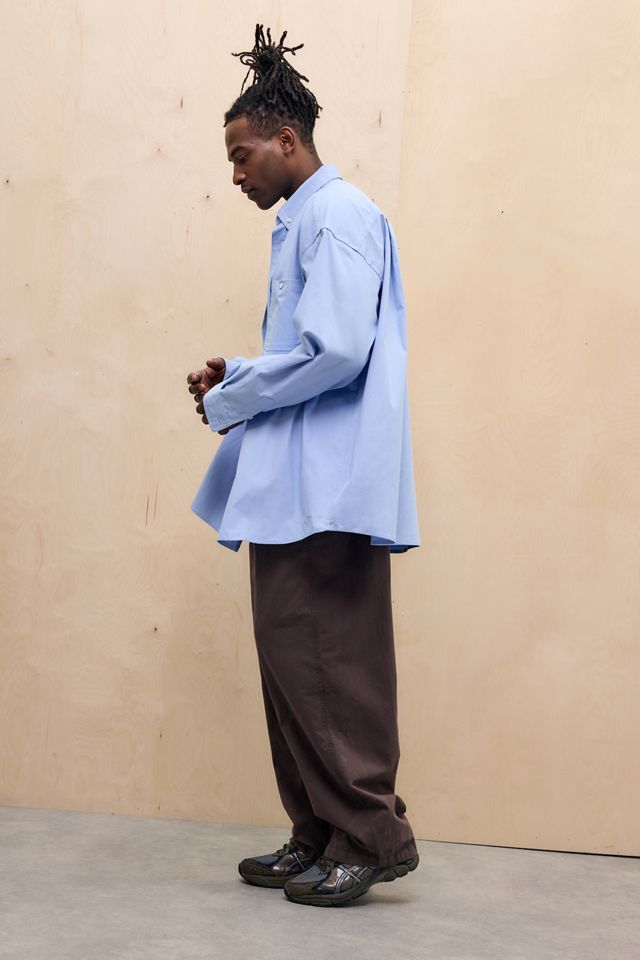 Anglan Sky Blue Radical Oxford Big Shirt #1