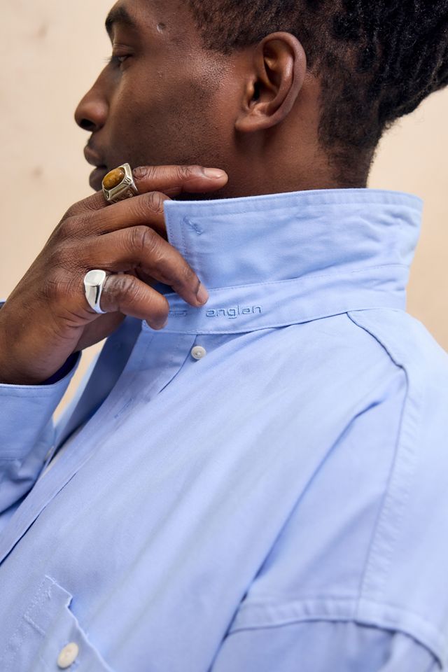 Anglan Sky Blue Radical Oxford Big Shirt #2