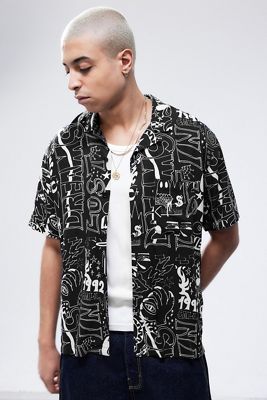 BDG Camicia Scarabocchio Nera