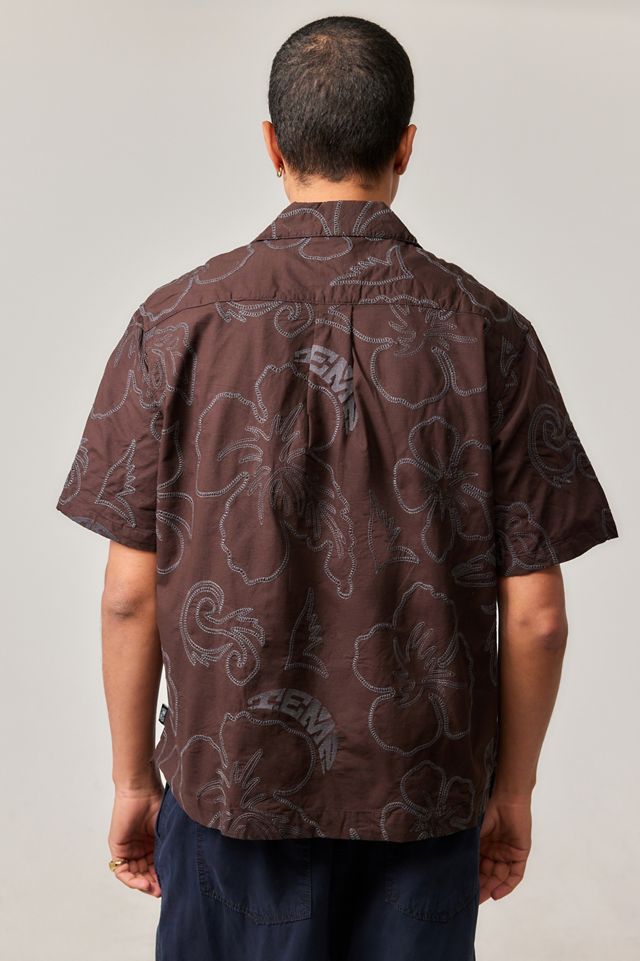 Camisa Floral Bordada Marrón Temp Surf Co UO Exclusiva #3