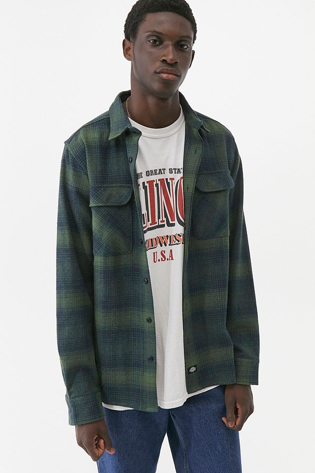 Dickies Green Checked Shirt | Urban Outfitters UK