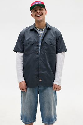 Dickies Charcoal Short Sleeve Work Shirt