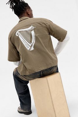 Basic Pleasure Mode UO Exklusives braunes Guinness Karohemd