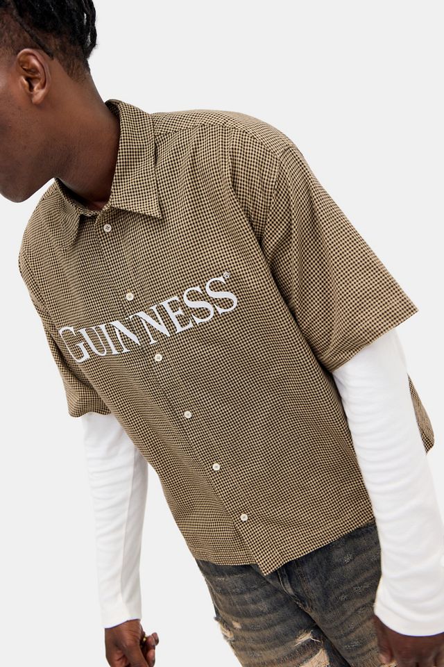 Basic Pleasure Mode UO Exklusives braunes Guinness Karohemd #1