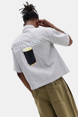 Basic Pleasure Mode Camisa de Rayas Azul Guinness UO Exclusiva
