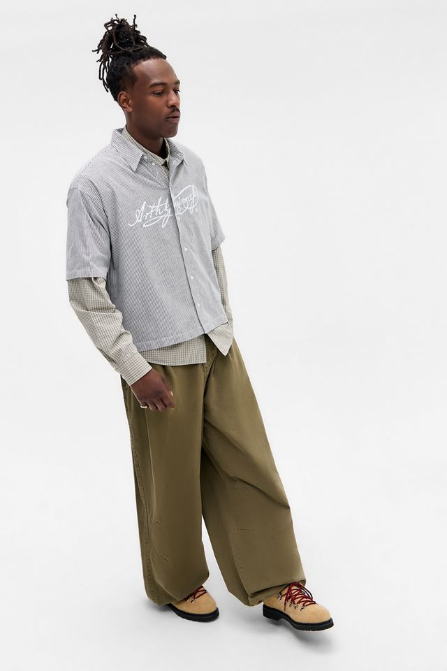 Basic Pleasure Mode UO Exclusive Camicia a Righe Blu Guinness #2