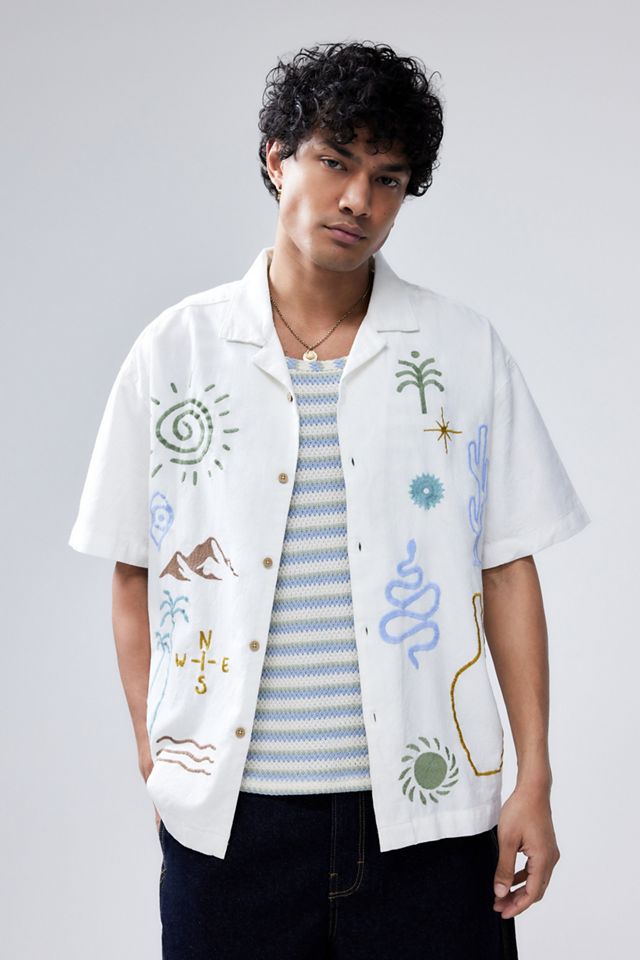 Chemise brodée UO White Ray #4