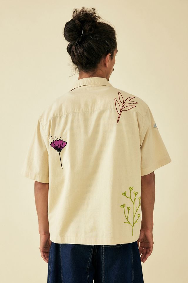 Camisa de Lino Bordada Doodle BDG #3