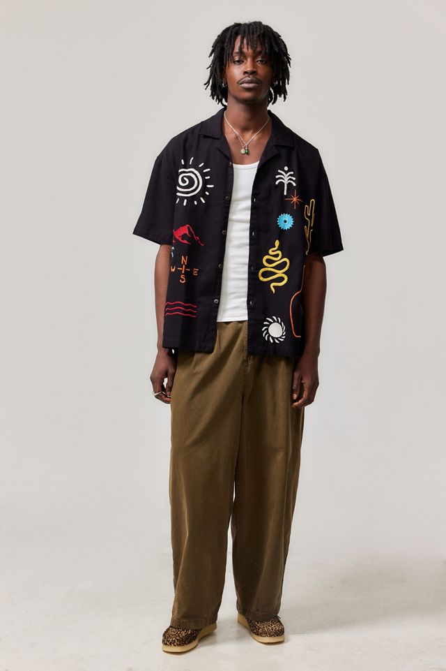 UO Ray Black Embroidered Shirt #2