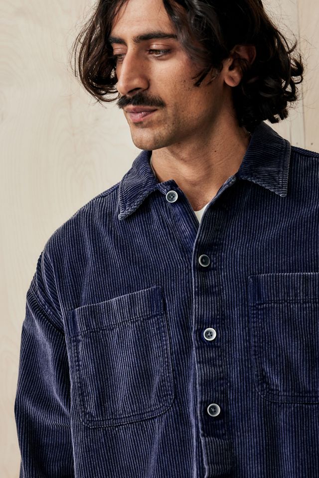 BDG Navy Acid Corduroy Shirt #2